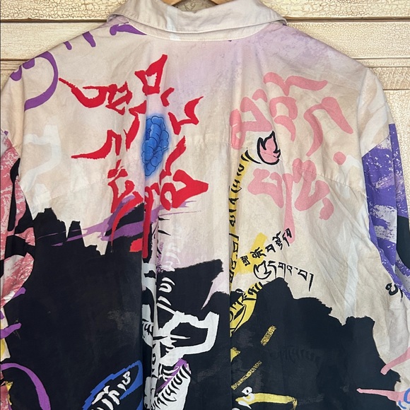 Mukzin Designer Women’s Button Up Long Sleeve Shirt - Size Medium - Picture 6 of 11